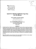 Cover page: Agents for collecting application usage data over the Internet
