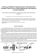 Cover page: An Energy-Stabilized Varied-Line-Space-Monochromator Undulator Beam Line for PEEM 
Illumination and Magnetic Circular Dichroism