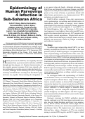 Cover page: Epidemiology of Human Parvovirus 4 Infection in Sub-Saharan Africa - Volume 16, Number 10—October 2010 - Emerging Infectious Diseases journal - CDC