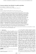 Cover page: Gaseous emissions from flooded rice paddy agriculture