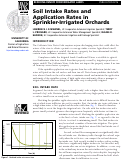 Cover page: Reducing Runoff from Irrigated Lands: Soil Intake Rates and Application Rates in Sprinkler-Irrigated Orchards