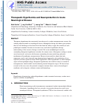 Cover page: Therapeutic Hypothermia and Neuroprotection in Acute Neurological Disease.