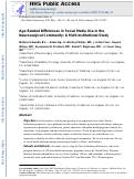 Cover page: Age-related differences in social media use in the neurosurgical community: A multi-institutional study