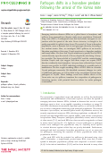 Cover page: Pathogen shifts in a honeybee predator following the arrival of the Varroa mite.