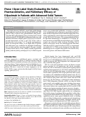 Cover page: Phase I Open-Label Study Evaluating the Safety, Pharmacokinetics, and Preliminary Efficacy of Dilpacimab in Patients with Advanced Solid TumorsDilpacimab in Patients with Advanced Solid Tumors