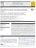 Cover page: Nativity differences in allostatic load by age, sex, and Hispanic background from the Hispanic Community Health Study/Study of Latinos