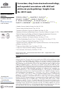 Cover page: Screen time, sleep, brain structural neurobiology, and sequential associations with child and adolescent psychopathology: Insights from the ABCD study