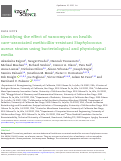 Cover page: Identifying the effect of vancomycin on health care–associated methicillin-resistant Staphylococcus aureus strains using bacteriological and physiological media