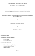 Cover page: Reciprocal engagement between a scientist and visual displays