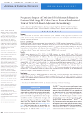 Cover page: Prognostic Impact of Deficient DNA Mismatch Repair in Patients With Stage III Colon Cancer From a Randomized Trial of FOLFOX-Based Adjuvant Chemotherapy