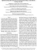 Cover page: Optimal learning under structural environmental uncertainty reveals inherent learning trade-offs