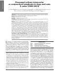 Cover page: Presumed solitary intraocular or conjunctival lymphoma in dogs and cats: 9 cases (1985-2013).