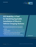 Cover page: EEZ Mobility: A Toolf or Modeling Equitable Installation of Electric Vehicle Charging Stations