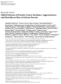 Cover page: Global Patterns of Prostate Cancer Incidence, Aggressiveness, and Mortality in Men of African Descent