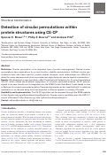 Cover page: Detection of circular permutations within protein structures using CE-CP