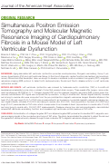 Cover page: Simultaneous Positron Emission Tomography and Molecular Magnetic Resonance Imaging of Cardiopulmonary Fibrosis in a Mouse Model of Left Ventricular Dysfunction.