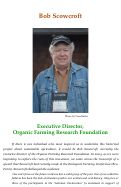 Cover page of Bob Scowcroft: Executive Director, Organic Farming Research Foundation