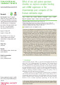 Cover page: Effect of sex and autism spectrum disorder on oxytocin receptor binding and mRNA expression in the dopaminergic pars compacta of the human substantia nigra