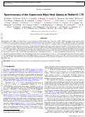 Cover page: Spectroscopy of the supernova H0pe host galaxy at redshift 1.78