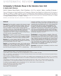 Cover page: Actigraphy to Evaluate Sleep in the Intensive Care Unit. A Systematic Review