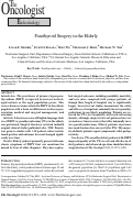 Cover page: Parathyroid Surgery in the Elderly