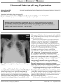 Cover page: Ultrasound Detection of Lung Hepatization