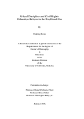 Cover page: School Discipline and Civil Rights: Education Reform in the Neoliberal Era