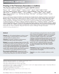 Cover page: Pruning of the Pulmonary Vasculature in Asthma. The Severe Asthma Research Program (SARP) Cohort