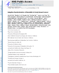 Cover page: Adaptive Randomization of Neratinib in Early Breast Cancer