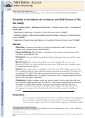 Cover page: Disability in the oldest-old: incidence and risk factors in the 90+ study.