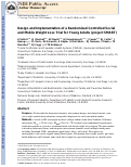 Cover page: Design and implementation of a randomized controlled social and mobile weight loss trial for young adults (project SMART)