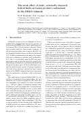 Cover page: The weak effect of static, externally imposed, helical fields on fusion product confinement in the DIII-D tokamak