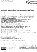 Cover page: A regional scale modeling analysis of aerosol and trace gas distributions over the eastern Pacific during the INTEX-B field campaign