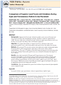 Cover page: Comparison of Superior-Level Facet Joint Violations During Open and Percutaneous Pedicle Screw Placement