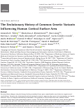 Cover page: The Evolutionary History of Common Genetic Variants Influencing Human Cortical Surface Area