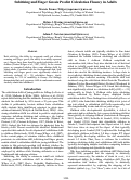 Cover page: Subitizing and Finger Gnosis Predict Calculation Fluency in Adults