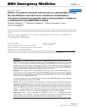 Cover page: Failure of a patient-centered intervention to substantially increase the identification and referral for-treatment of ambulatory emergency department patients with occult psychiatric conditions: a randomized trial [ISRCTN61514736]