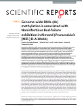 Cover page: Genome-wide DNA-(de)methylation is associated with Noninfectious Bud-failure exhibition in Almond (Prunus dulcis [Mill.] D.A.Webb)