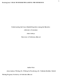 Cover page: Understanding the Causes Health Disparities among the Homeless