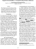 Cover page: Linguistic Untranslatability vs. Conceptual Nesting of Frames of Reference