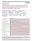 Cover page: Epilepsy phenotype and its reproducibility after lateral fluid percussion‐induced traumatic brain injury in rats: Multicenter EpiBioS4Rx study project 1