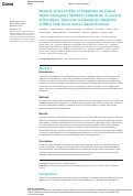 Cover page: Impacts of the COVID-19 Pandemic on United States Emergency Medicine Education: A Council of Residency Directors in Emergency Medicine (CORD) Task Force Survey-Based Analysis.