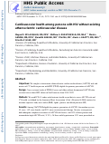 Cover page: Cardiovascular health among persons with HIV without existing atherosclerotic cardiovascular disease