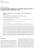 Cover page: Sex-Biased Immune Responses to Antibiotics during Anti-PD-L1 Treatment in Mice with Colon Cancer.