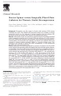 Cover page: Erector Spinae Versus Surgically Placed Pain Catheters for Thoracic Outlet Decompression