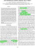 Cover page: Extracting Human Face Similarity Judgments: Pairs or Triplets?