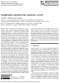 Cover page: Sesquiterpene emissions from vegetation: a review