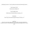 Cover page: “Unlocking My Creativity”: Teacher Learning in Arts Integration Professional Development