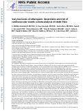 Cover page: Very low levels of atherogenic lipoproteins and the risk for cardiovascular events: a meta-analysis of statin trials.