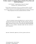 Cover page: Evidence against correlations between nuclear decay rates and Earth-Sun distance